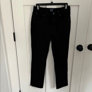 J. Crew Factory Women's Black Essential Straight Jeans